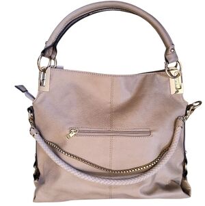 NWT DS Bags Bling Hobo Shoulder Bag Tan With Gold Hardware